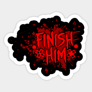 Finish Him - Gaming Controller Buttons Sticker